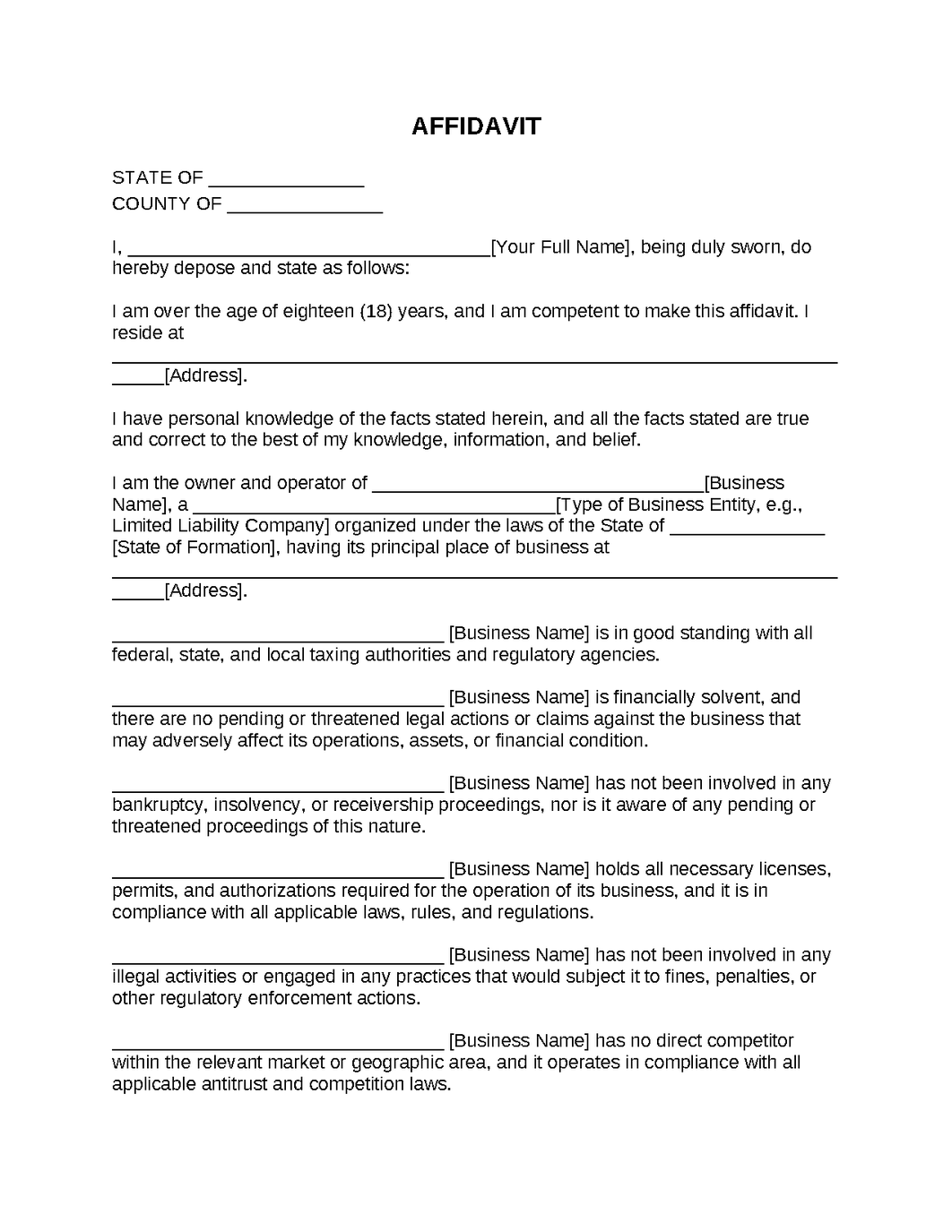 Affidavit