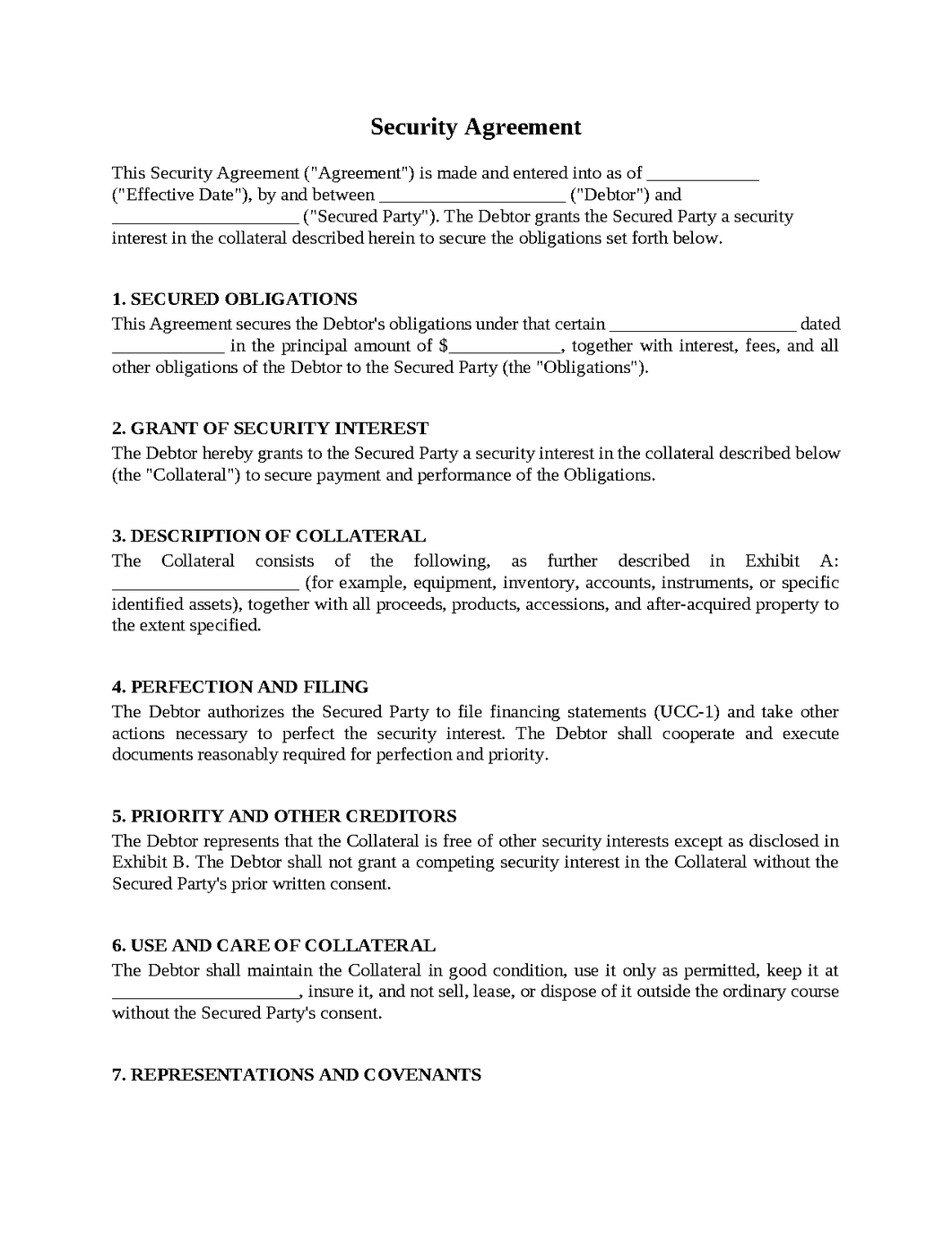Security Agreement